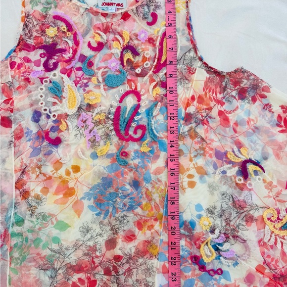 JOHNNY WAS mazzy flared tank (slip)
NWT
in leafy (size L ) - Picture 10 of 12